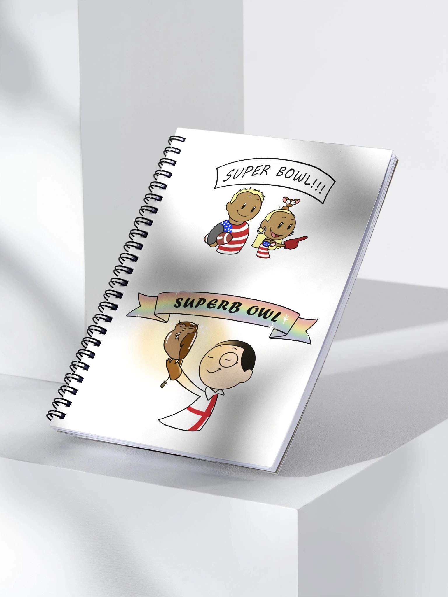 Super Bowl Superb Owl Spiral Notebook product image (2)