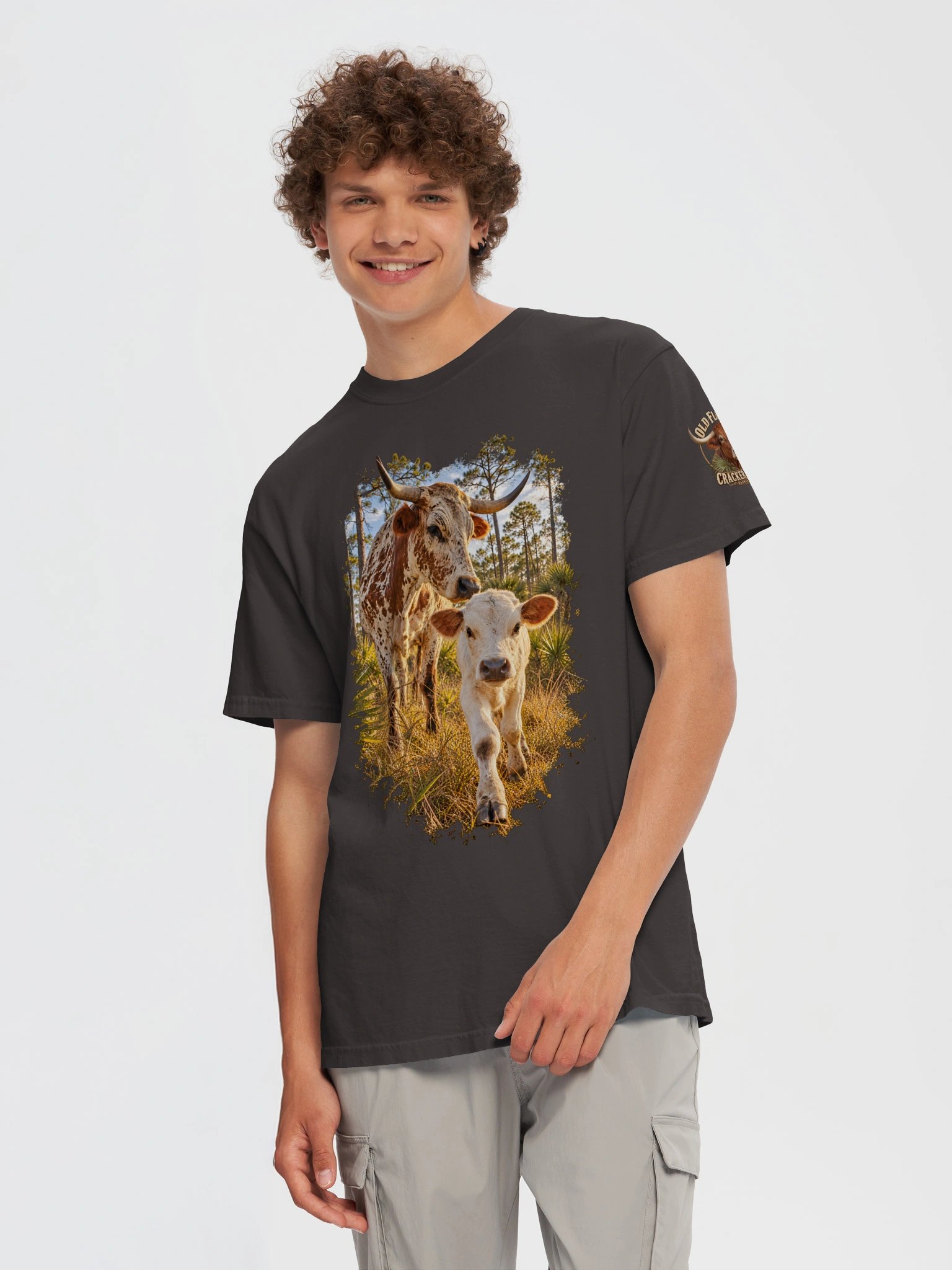 Old Florida Cracker Cattle T-Shirt | Florida Heritage Ranch Tee | BROKEN RODEO™ product image (43)