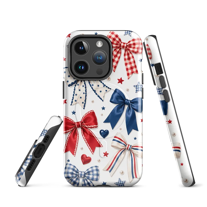 Patriotic Ribbon Bow MagSafe Case product image (3)