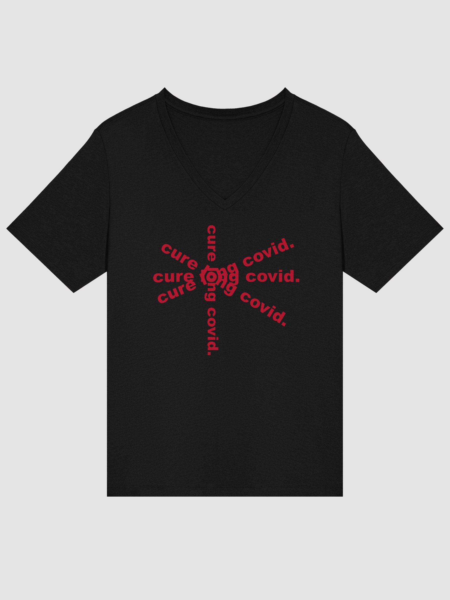 Cure Long Covid Relaxed V-Neck Tee product image (15)