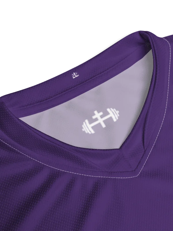 His House Mens Performance V-Neck T-Shirt - Purple product image (5)