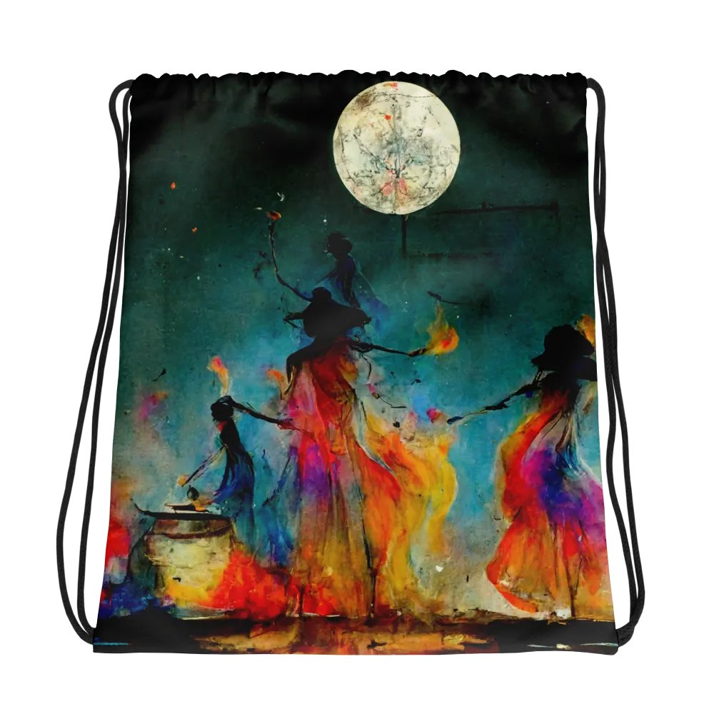 Moonlit Celebration Drawstring Bag product image (1)