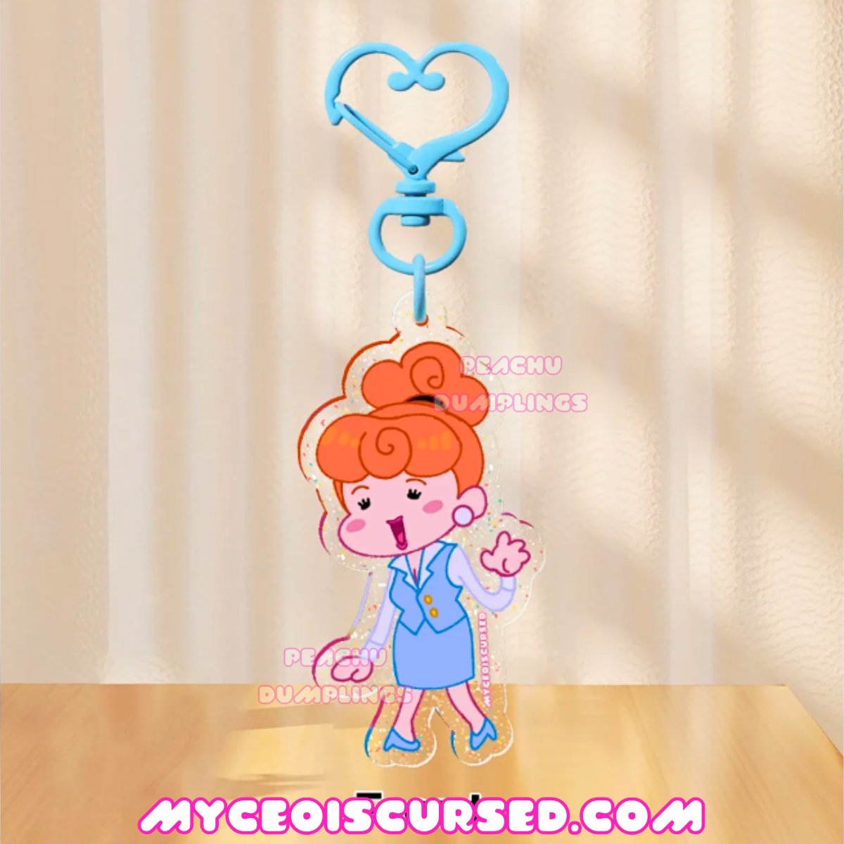Office Princess - Glitter Acrylic Charm💙 product image (1)
