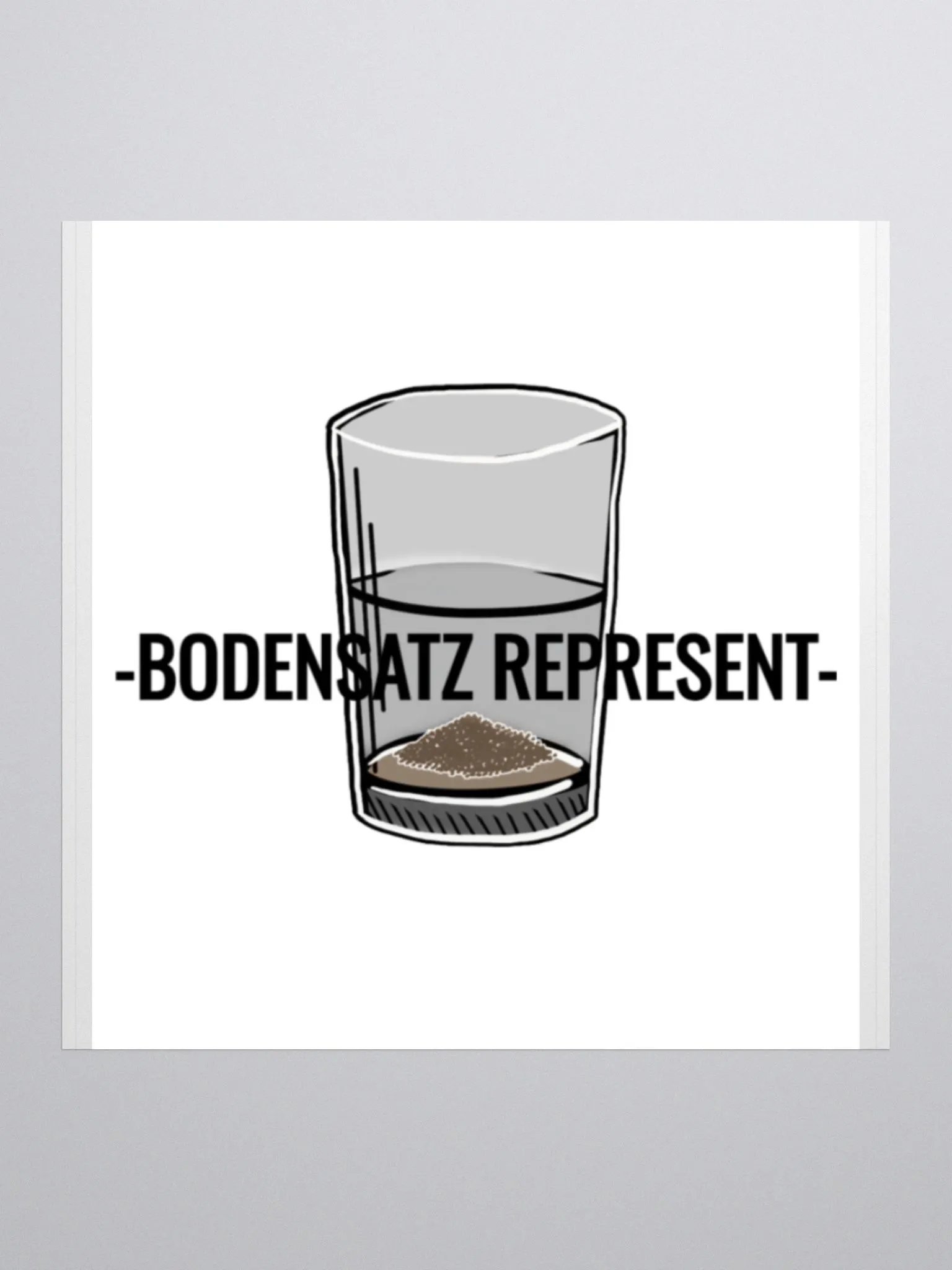 BODENSATZ | REPRESENT, Sticker product image (1)
