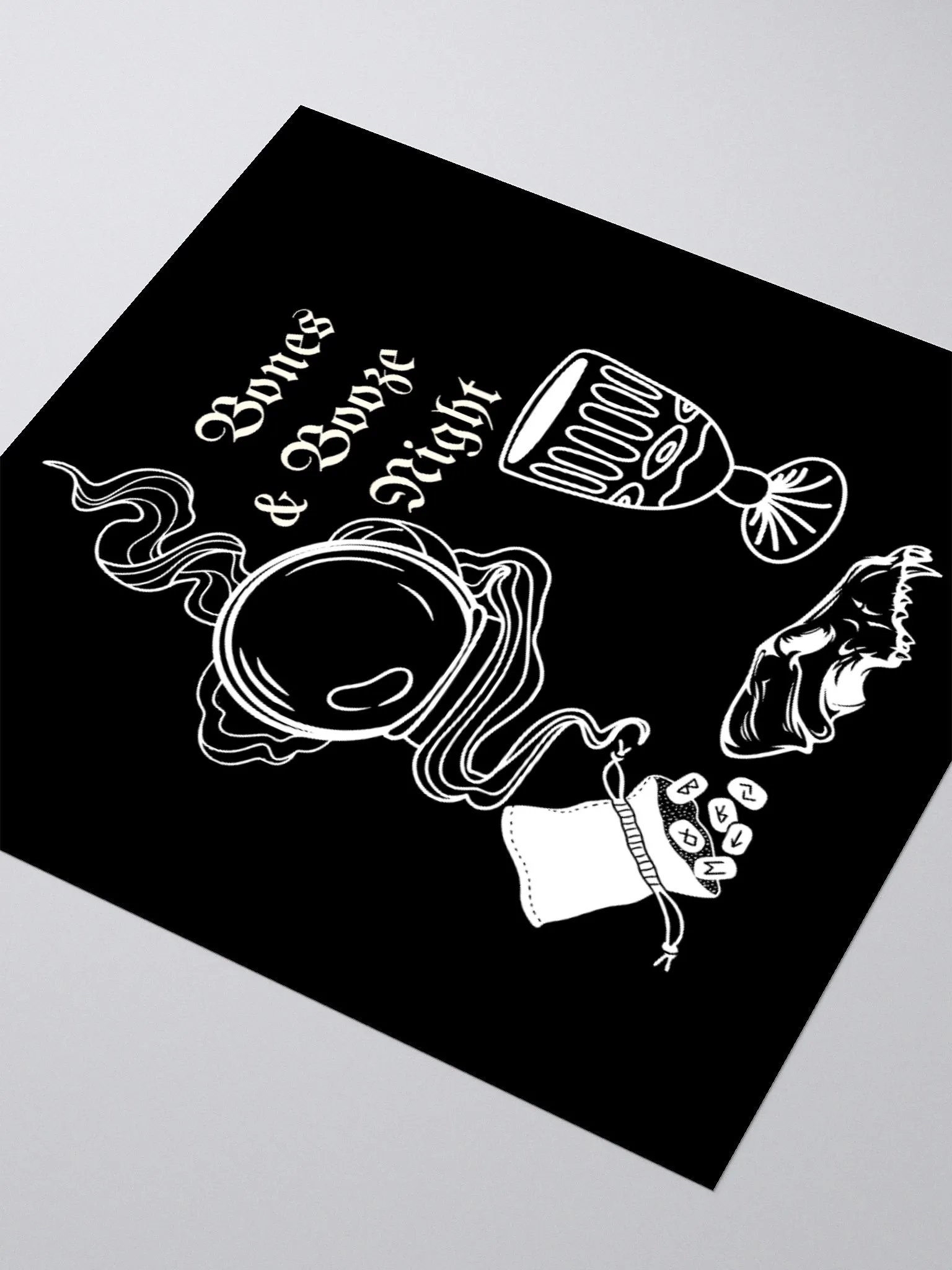 Bones & Booze Night Sticker product image (7)