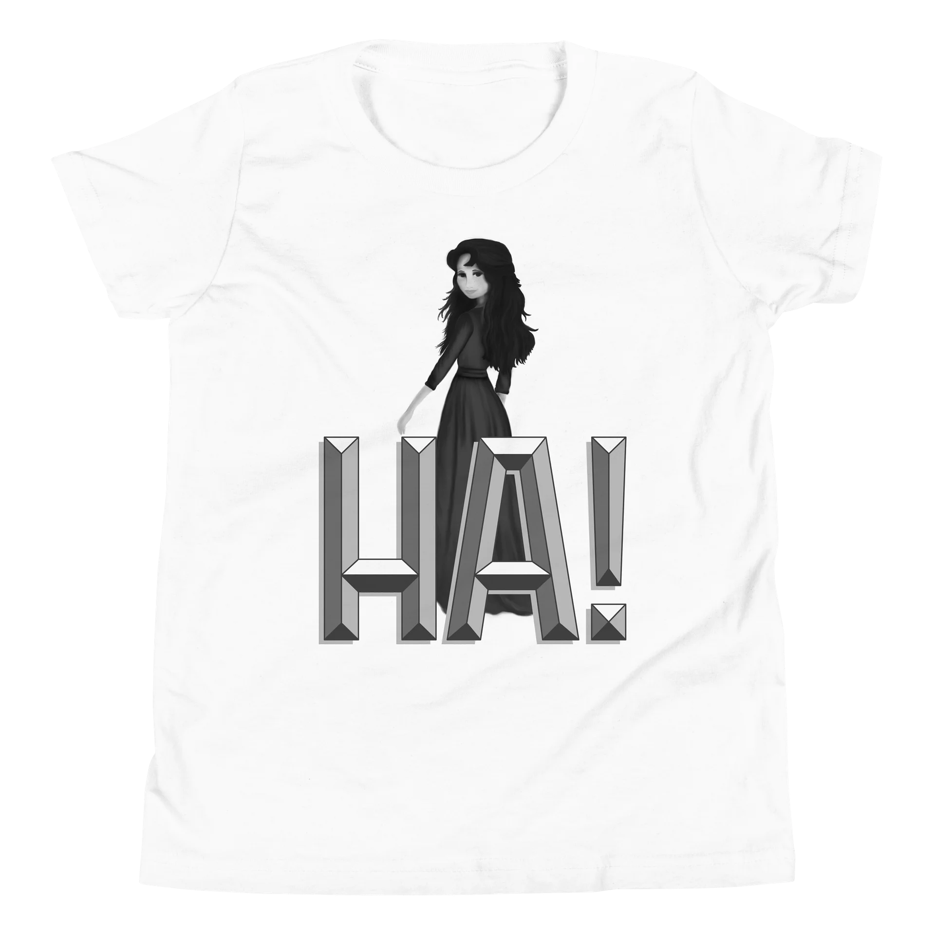"HA!" Youth Short Sleeve T-Shirt product image (1)