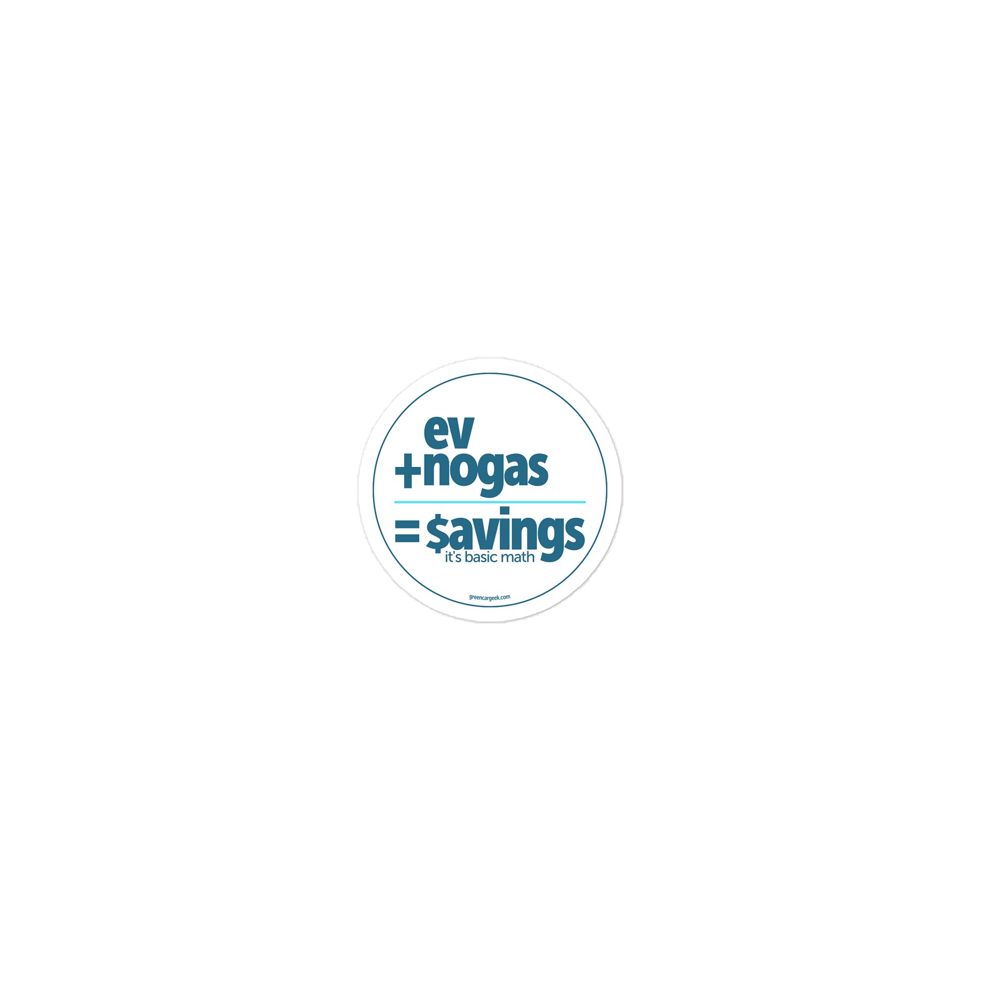 Basic Math Sticker (White) product image (1)