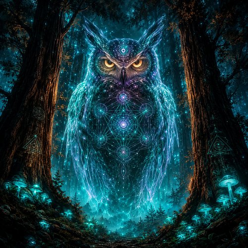 The forest remembers what the world forgot.

Not all guardians walk on four legs.
Some watch silently from between the trees ...