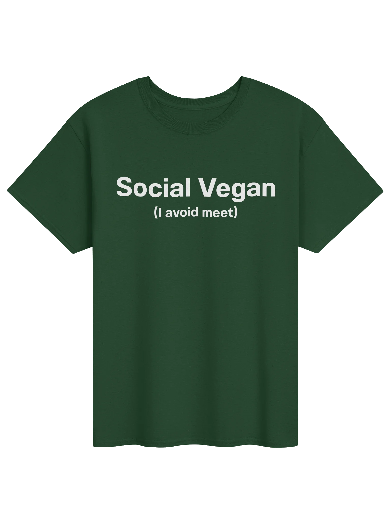 Social Vegan (I avoid meet) Unisex Shirt product image (5)