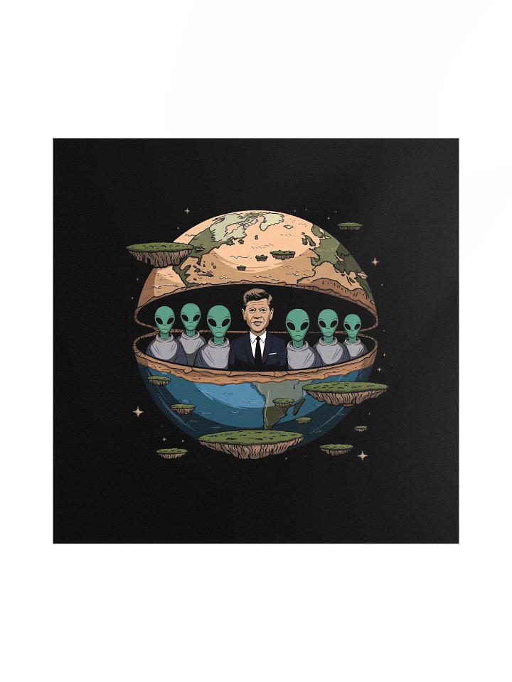 JFK Chilling with the Aliens Poster 18x18 — TE.POST-01 product image (1)