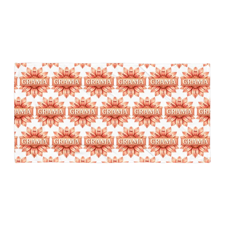 Personalized Beach Towel Vibrant Cotton Terry Bath & Beach Towel (Custom Name, 2 Sizes) product image (1)