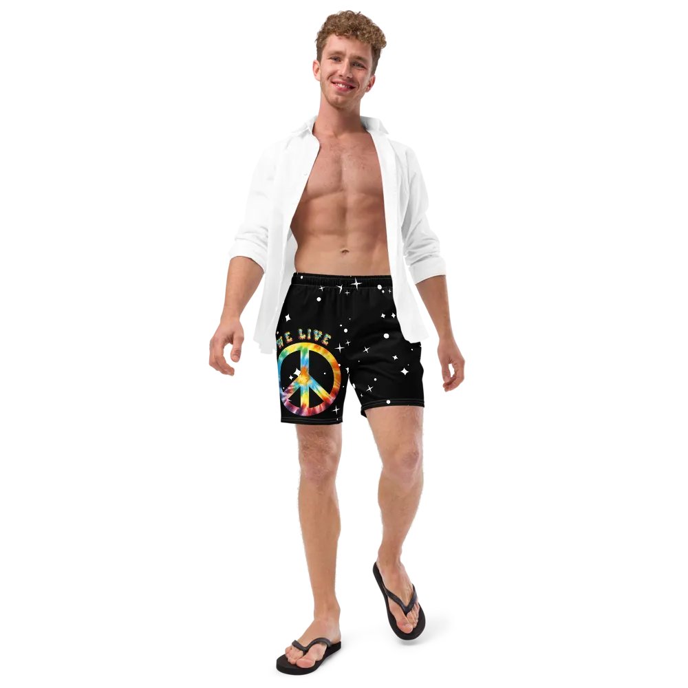 Peace and Love among the stars swim trunks product image (11)
