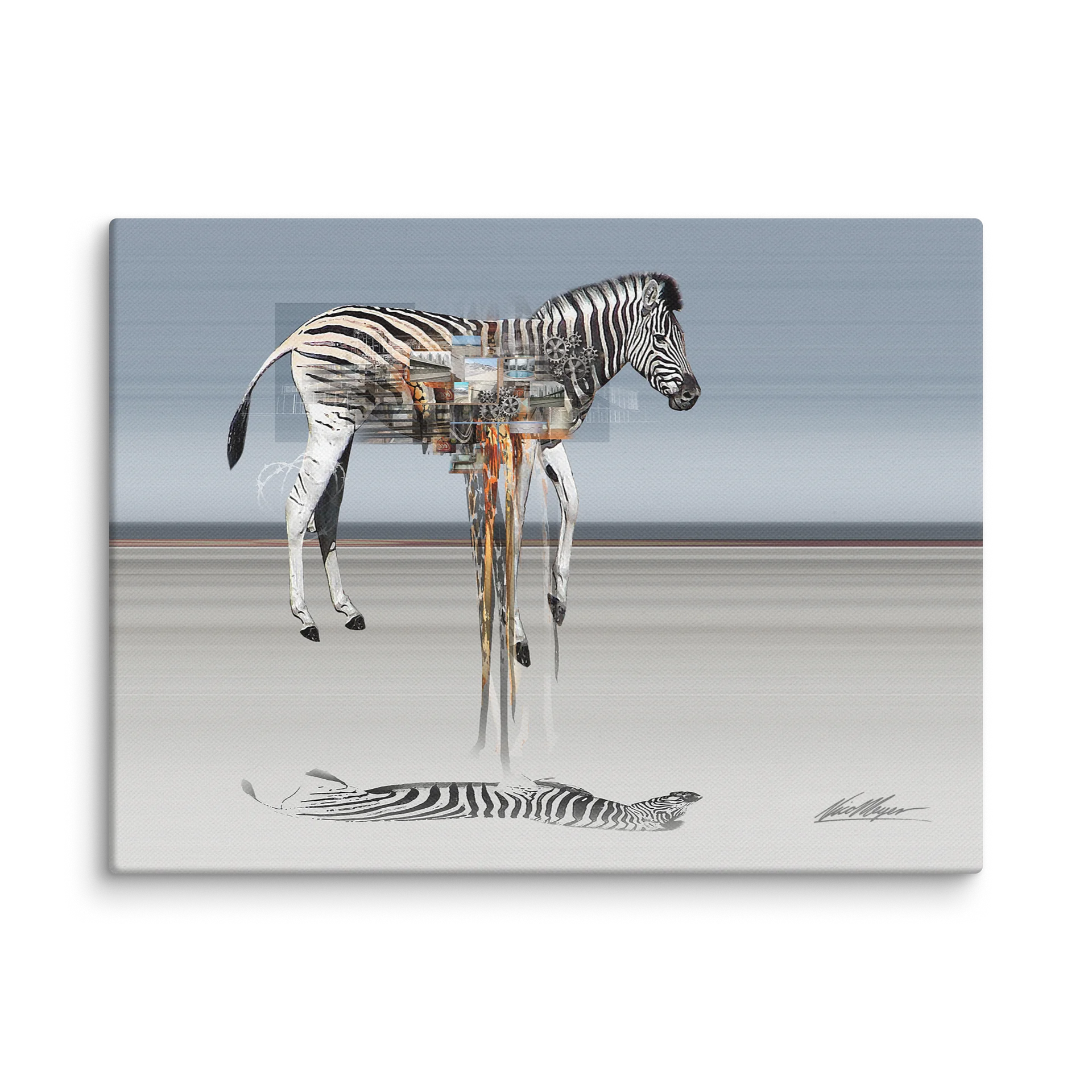 The Cipher: Zebra Fine Art Canvas Print | 1:1.33 Ratio product image (1)