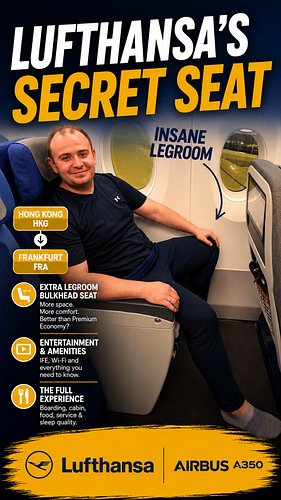 Join me on board @lufthansa’s Airbus A350-900 for the long-haul journey from Hong Kong to Frankfurt, where I test out what mi...