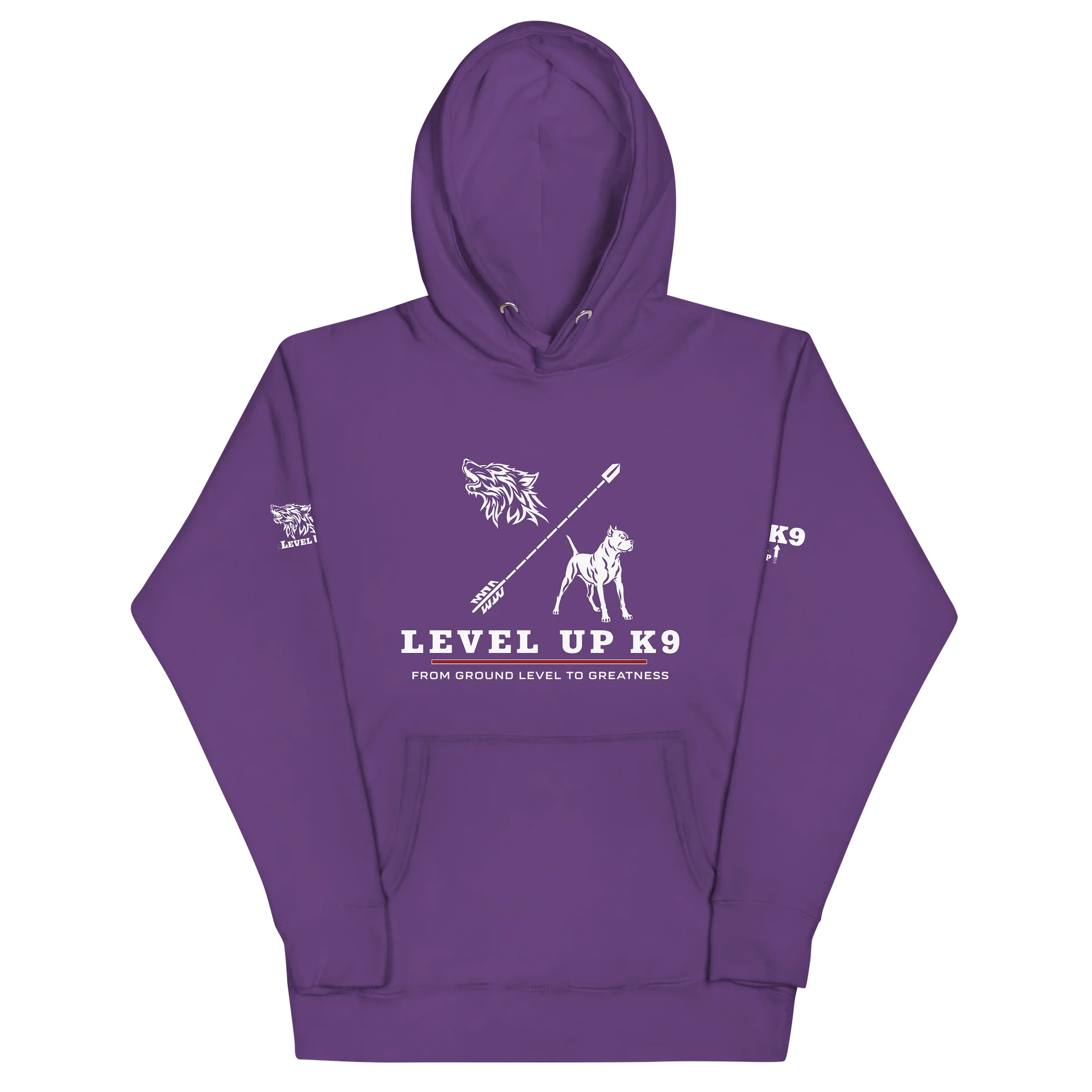 Level-UP K9 Standard Hoodie ( Purple ) product image (2)