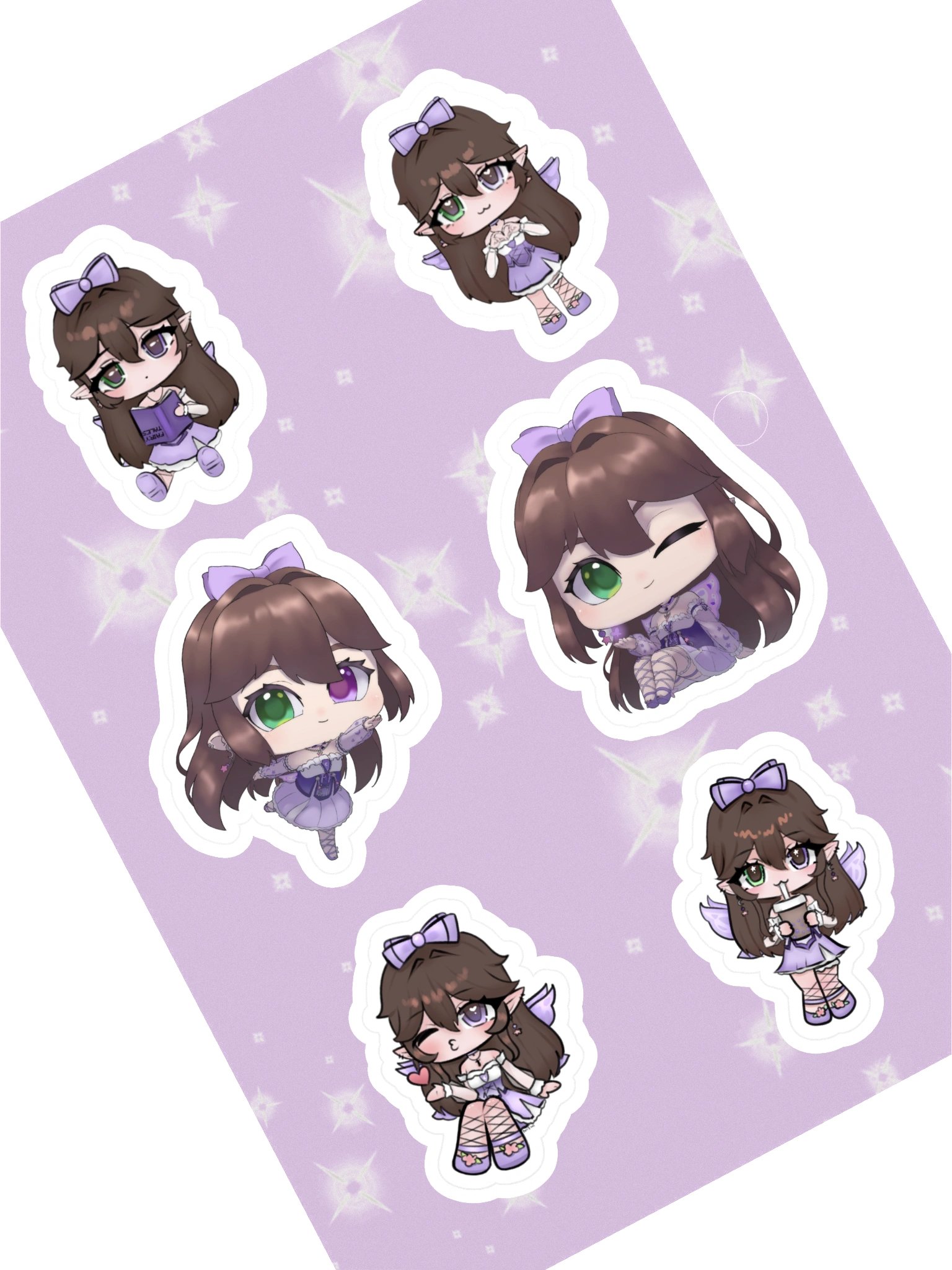 Celestial Chibi Sticker Pack (6) ✨🌙 product image (1)
