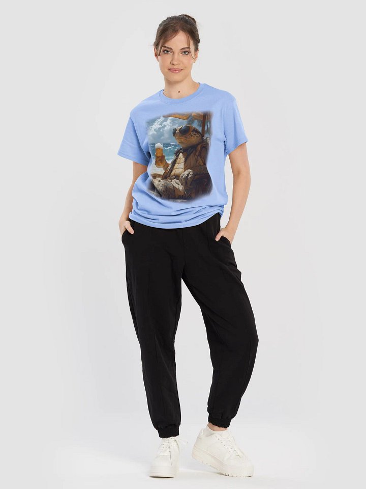 Turtle drinking beer and relaxing on the beach product image (2)