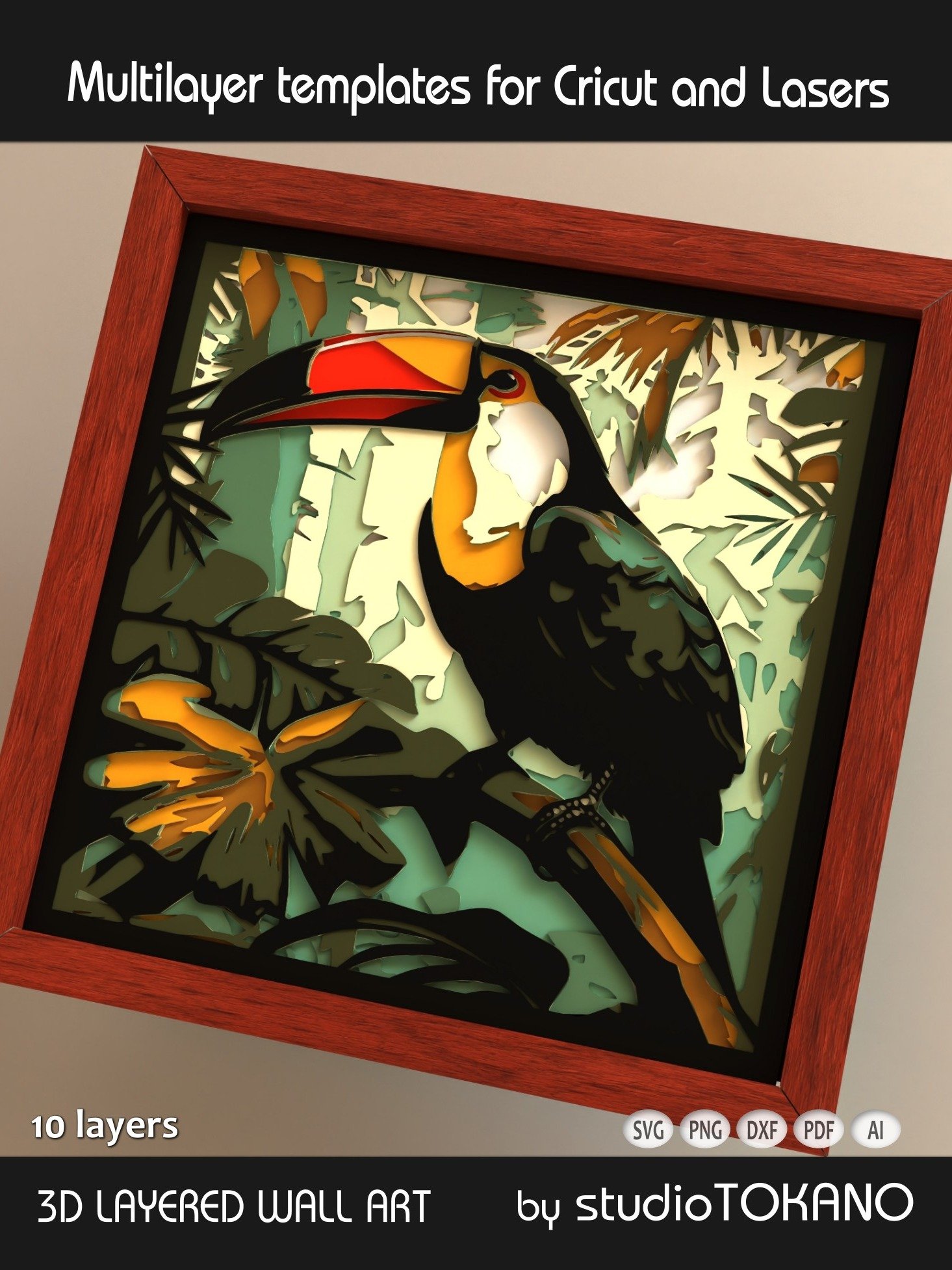 Toucan Multi layered Shadowbox product image (2)