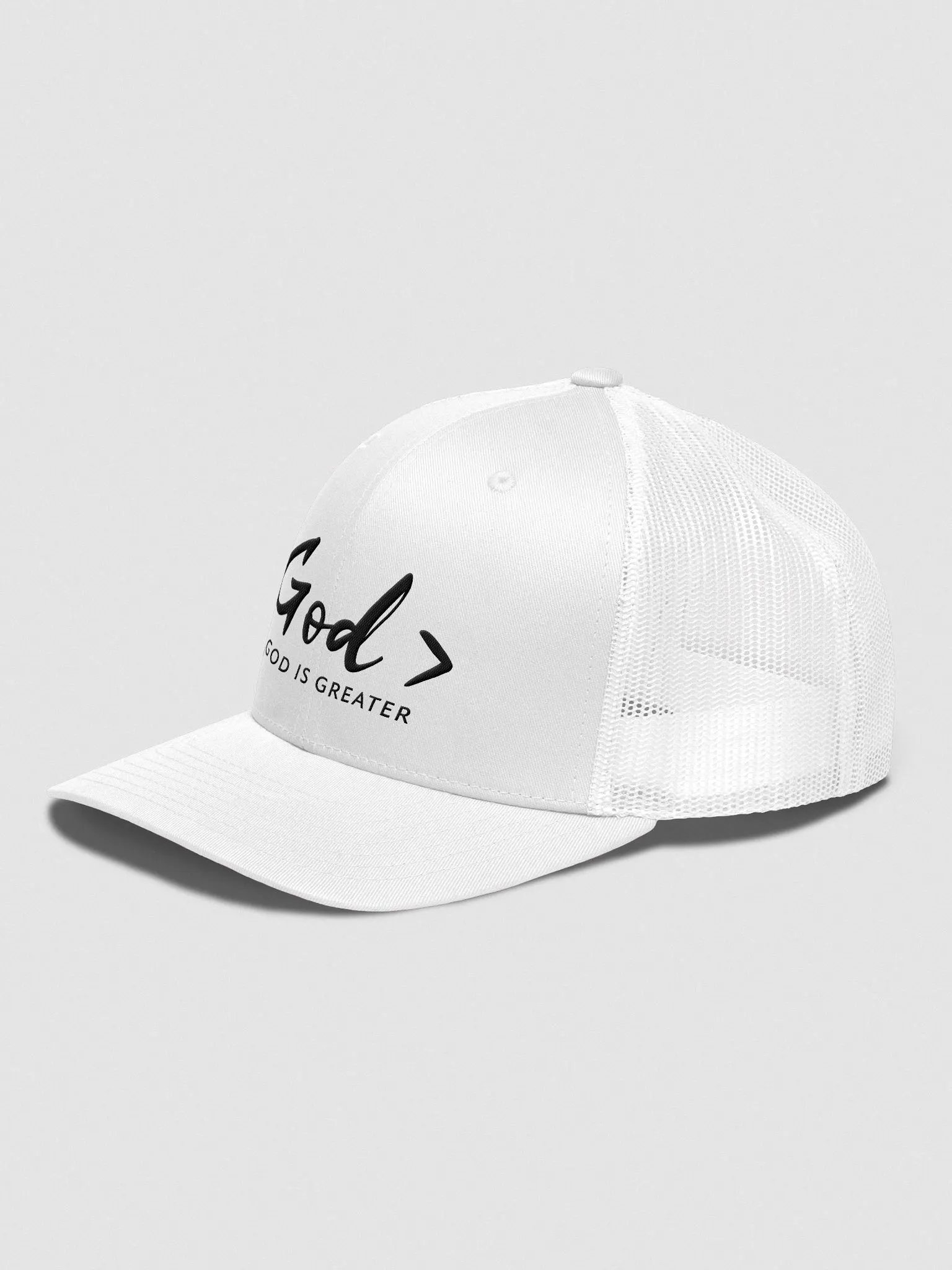 God > TRUCKER HAT (BLACK TEXT) product image (5)