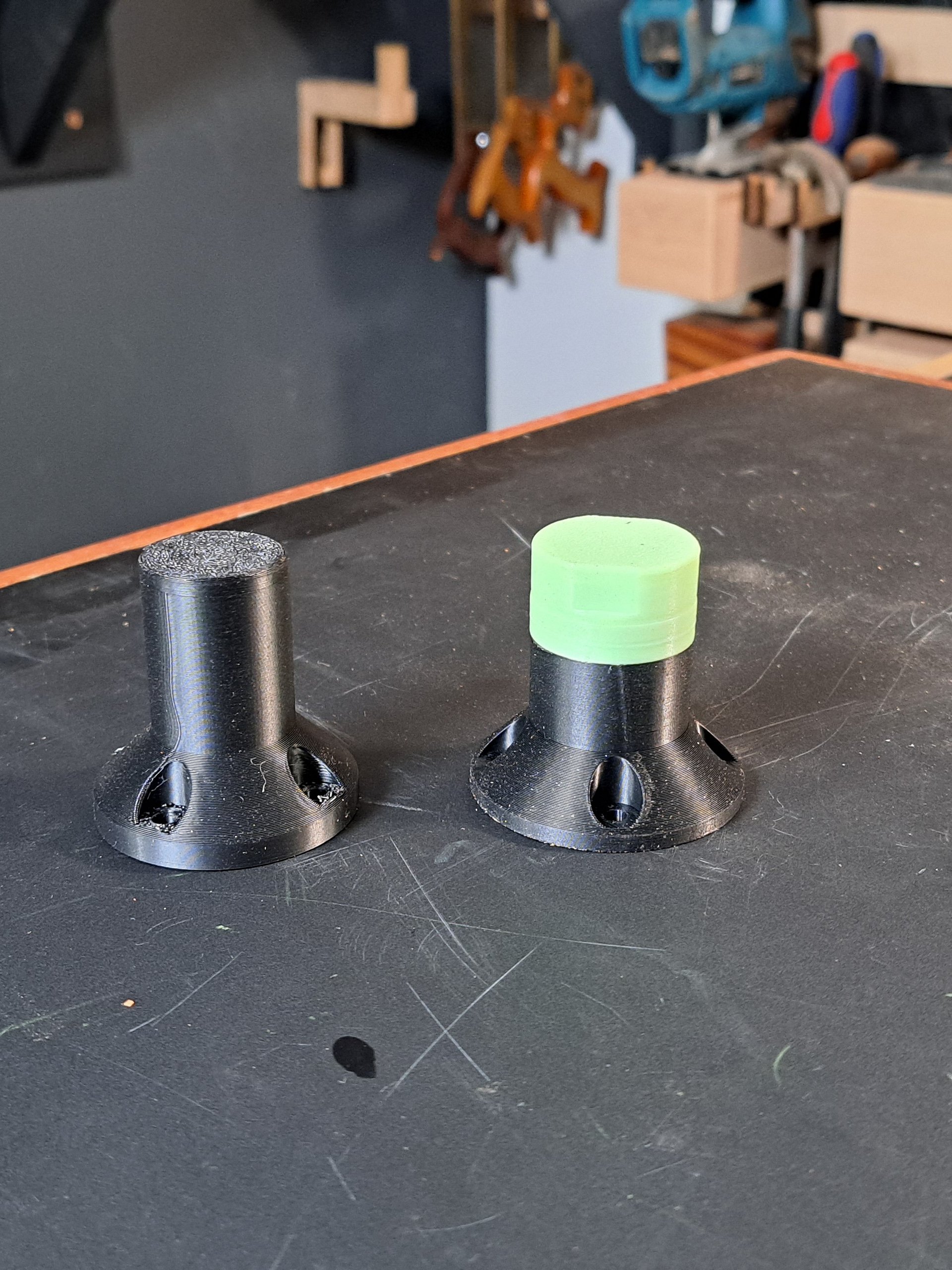 Pop-up Bench Dogs with MFT Undermounts 3D print files. product image (3)