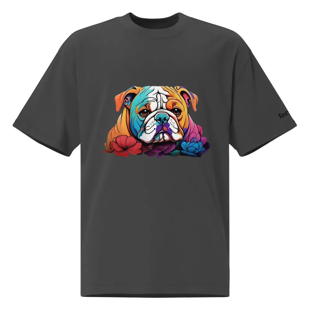 Bulldog Blossom Oversized T-Shirt product image (1)