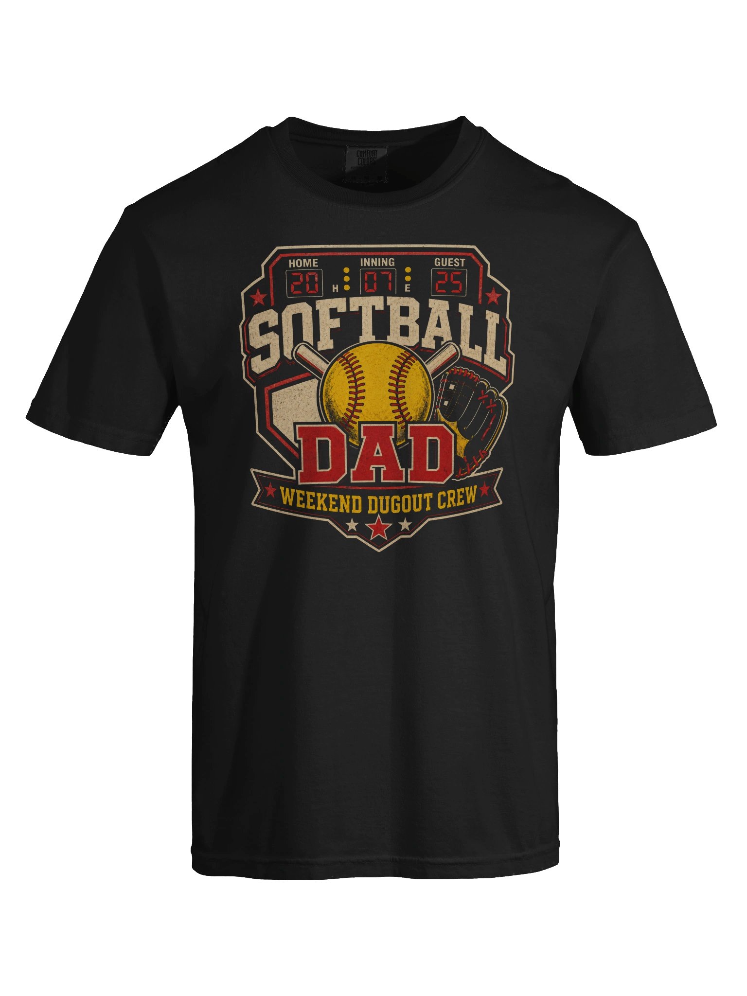 Softball Dad T-Shirt | Bold Weekend Dugout Crew Graphic Tee product image (5)