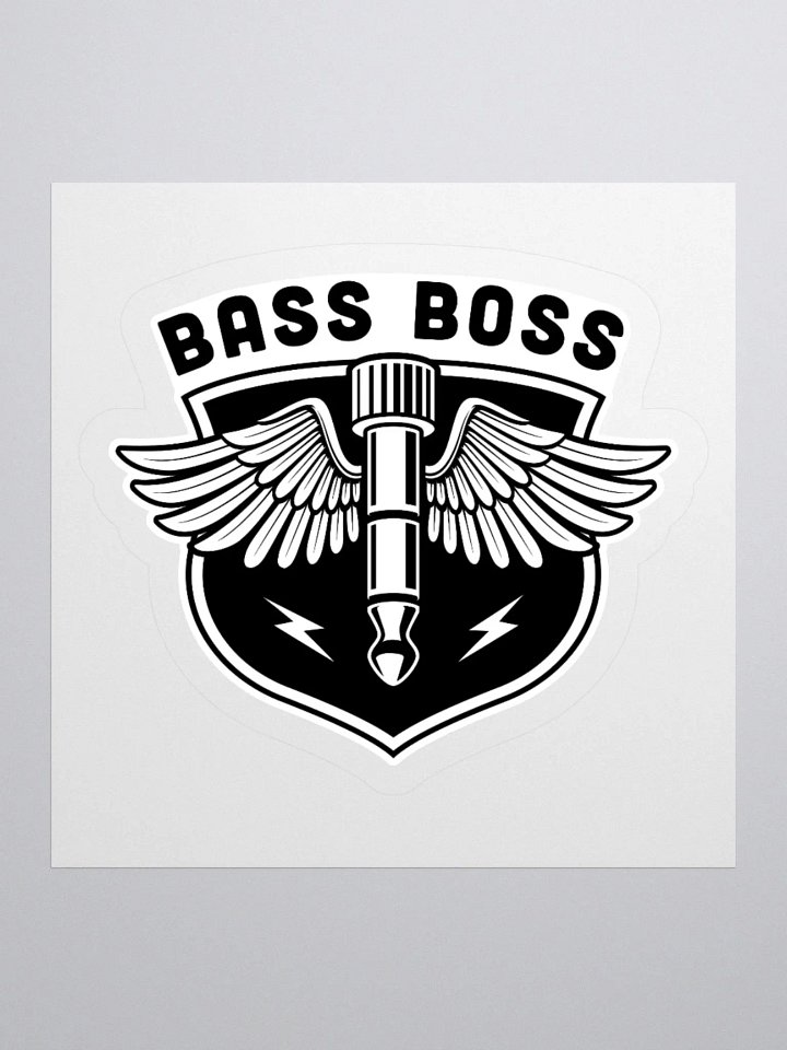 Bass Boss Sticker: Perfect for Music Lovers and Gamers product image (1)