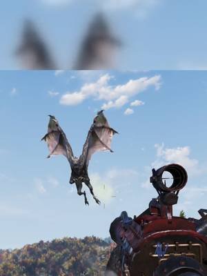 #fallout76 Friendly Scorchbeast Fly By#nugzzcrew