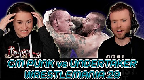 Live NOW on YouTube: @cmpunk vs @undertaker from #WrestleMania 29 reaction! @funnylilgalreacts had never seen this match befo...