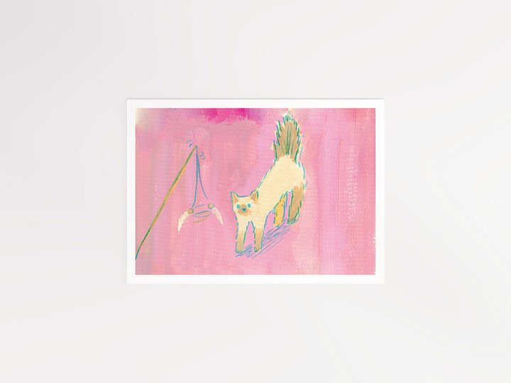 Startled Cat Art print product image (1)