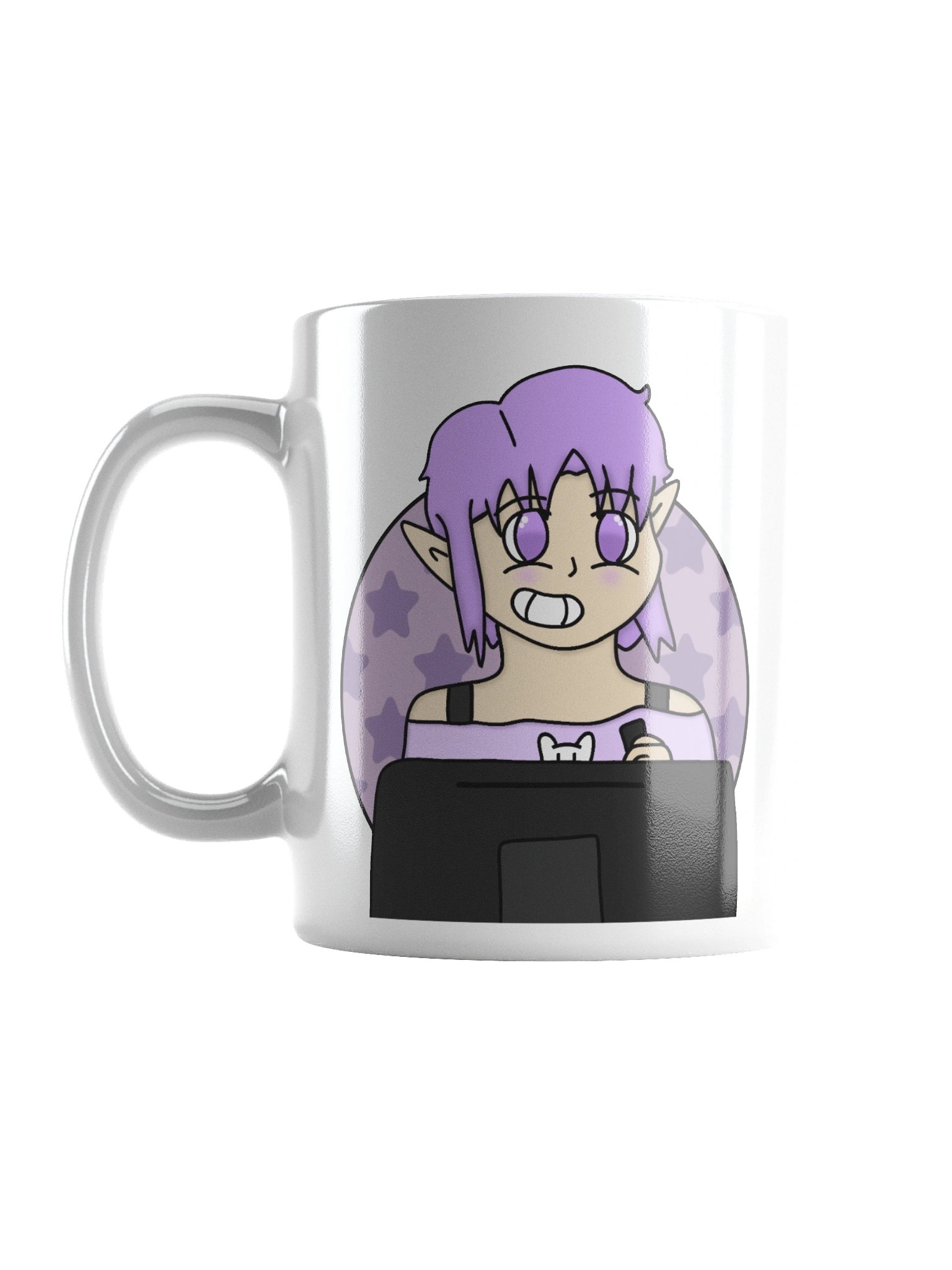 loki drawing white mug product image (1)