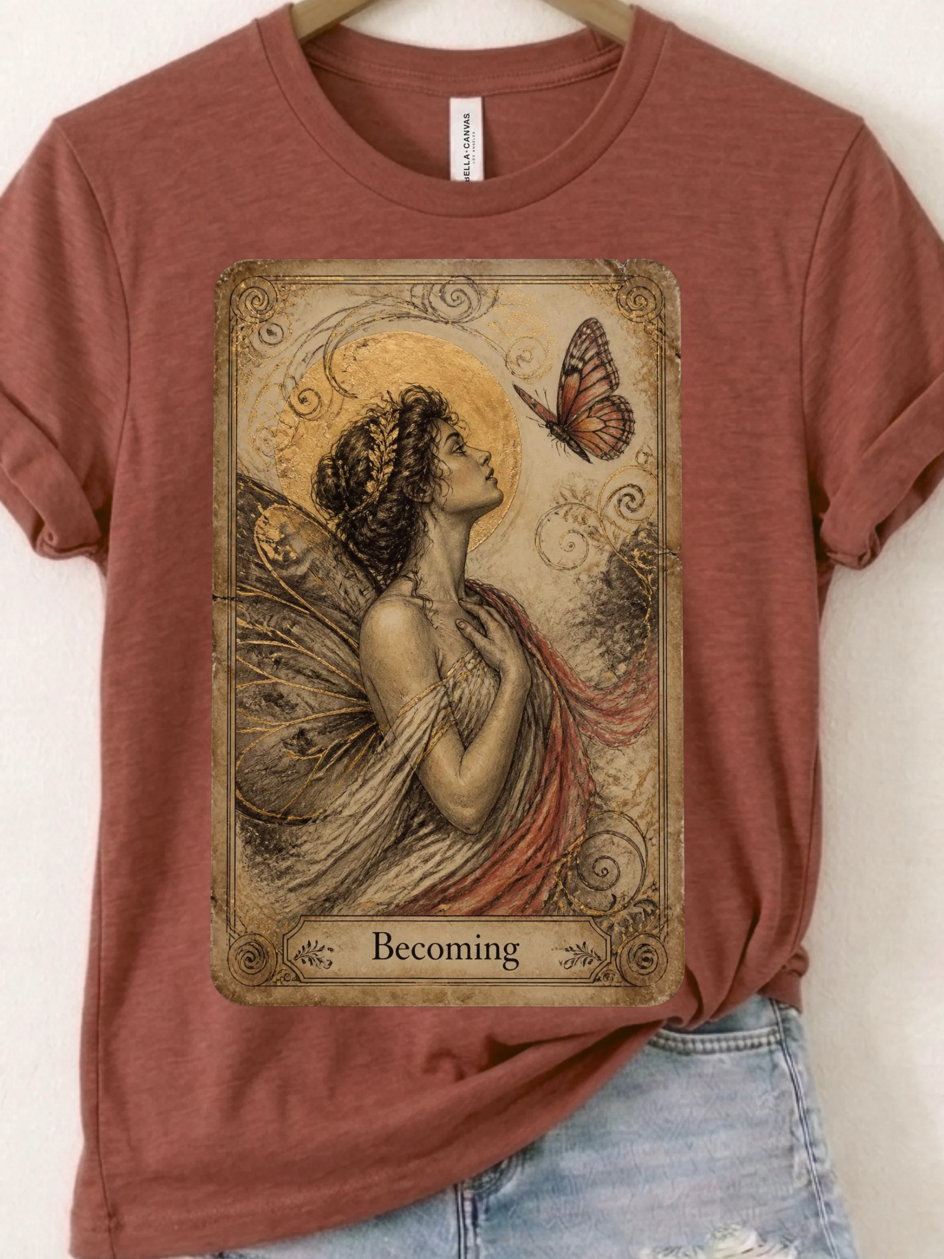 Psyche Mythology Tarot Shirt, Butterfly "Becoming" Graphic product image (1)