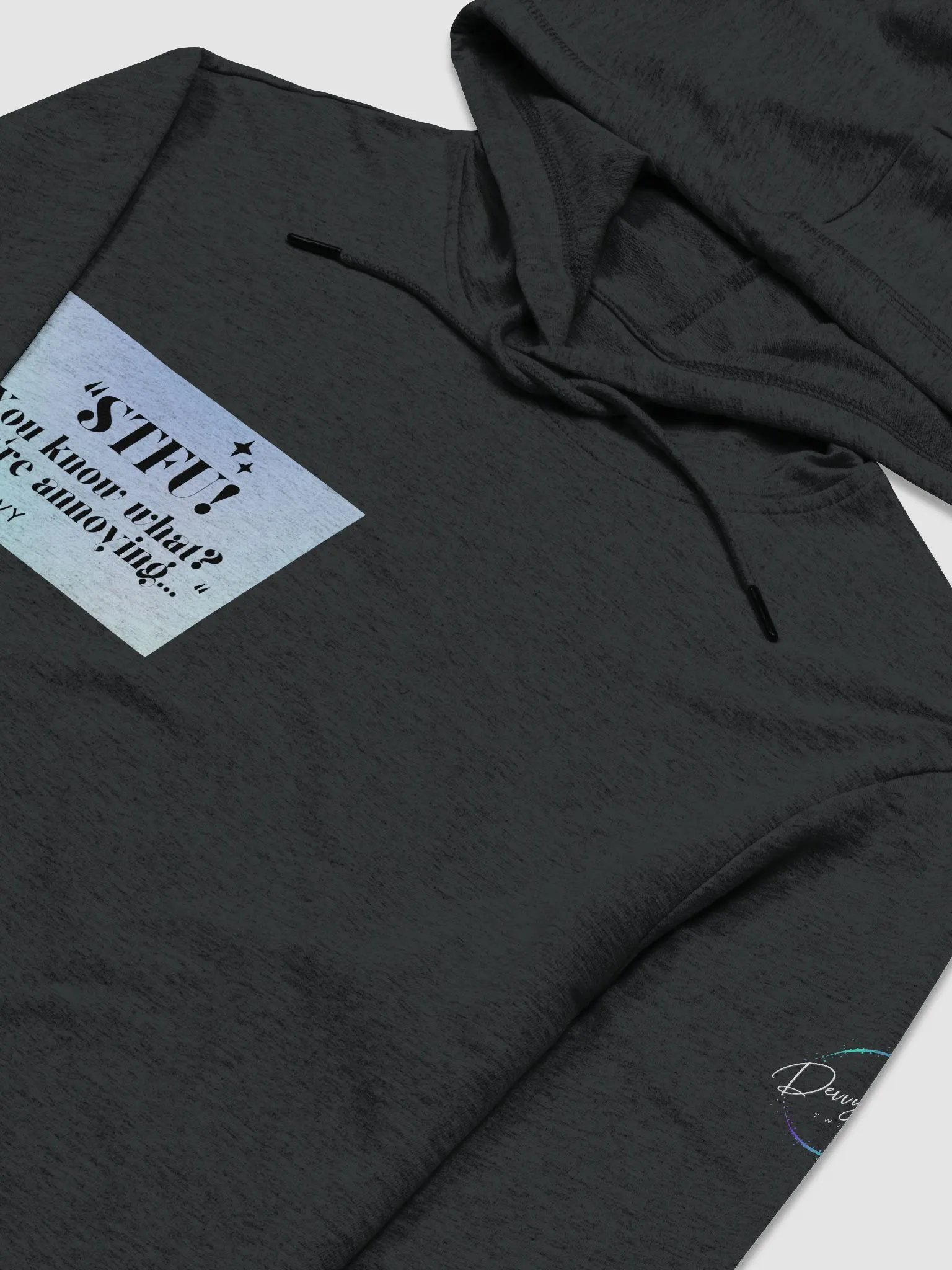 STFU! (Unisex Thin Long-Sleeve Hoodie) product image (3)