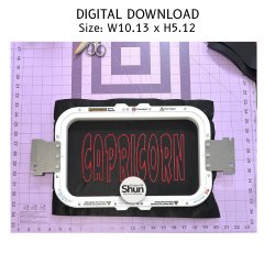 Capricorn Applique Embroidery Design product image (2)