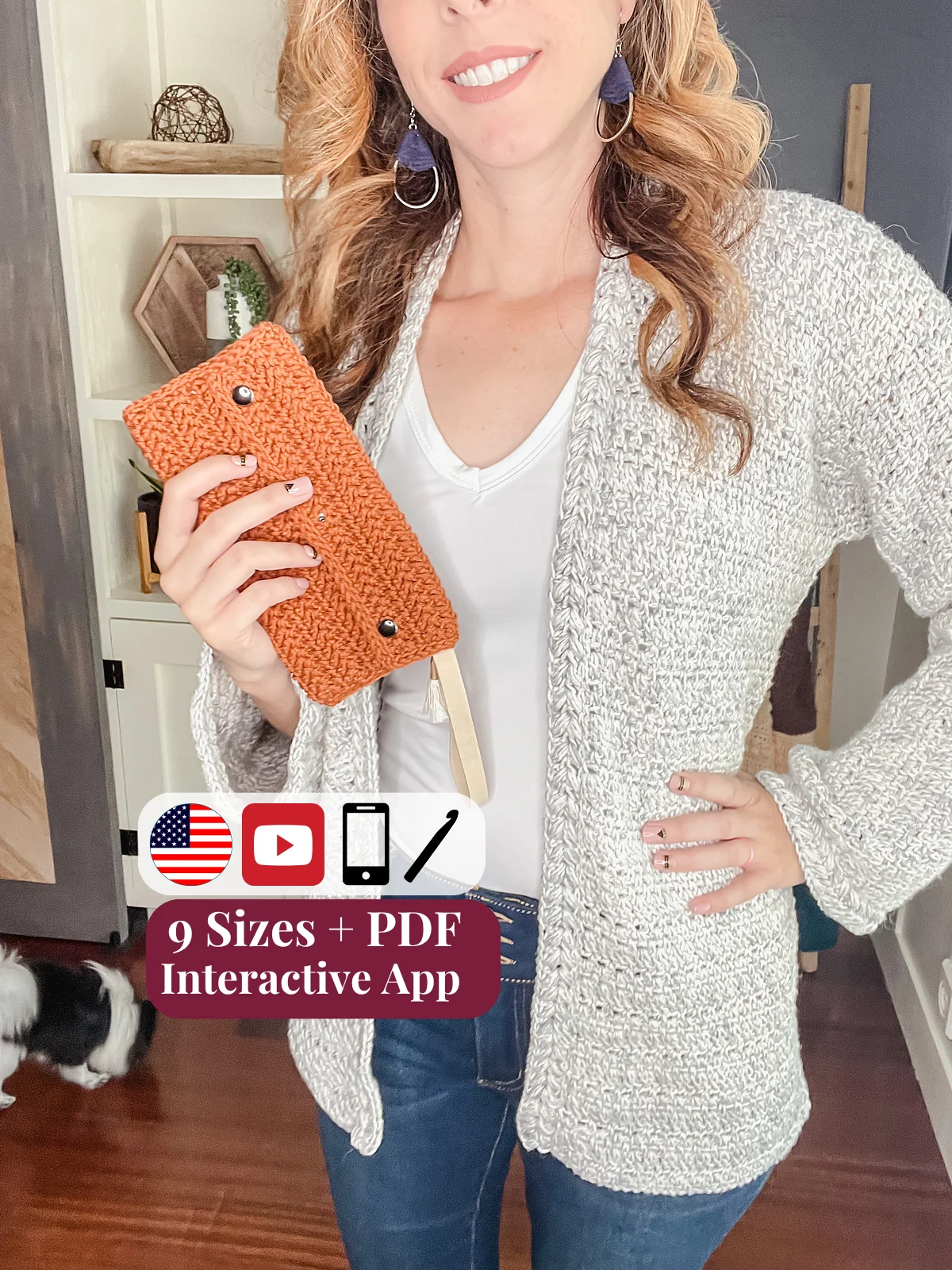 Get Comfy Crochet Cardigan Pattern product image (1)