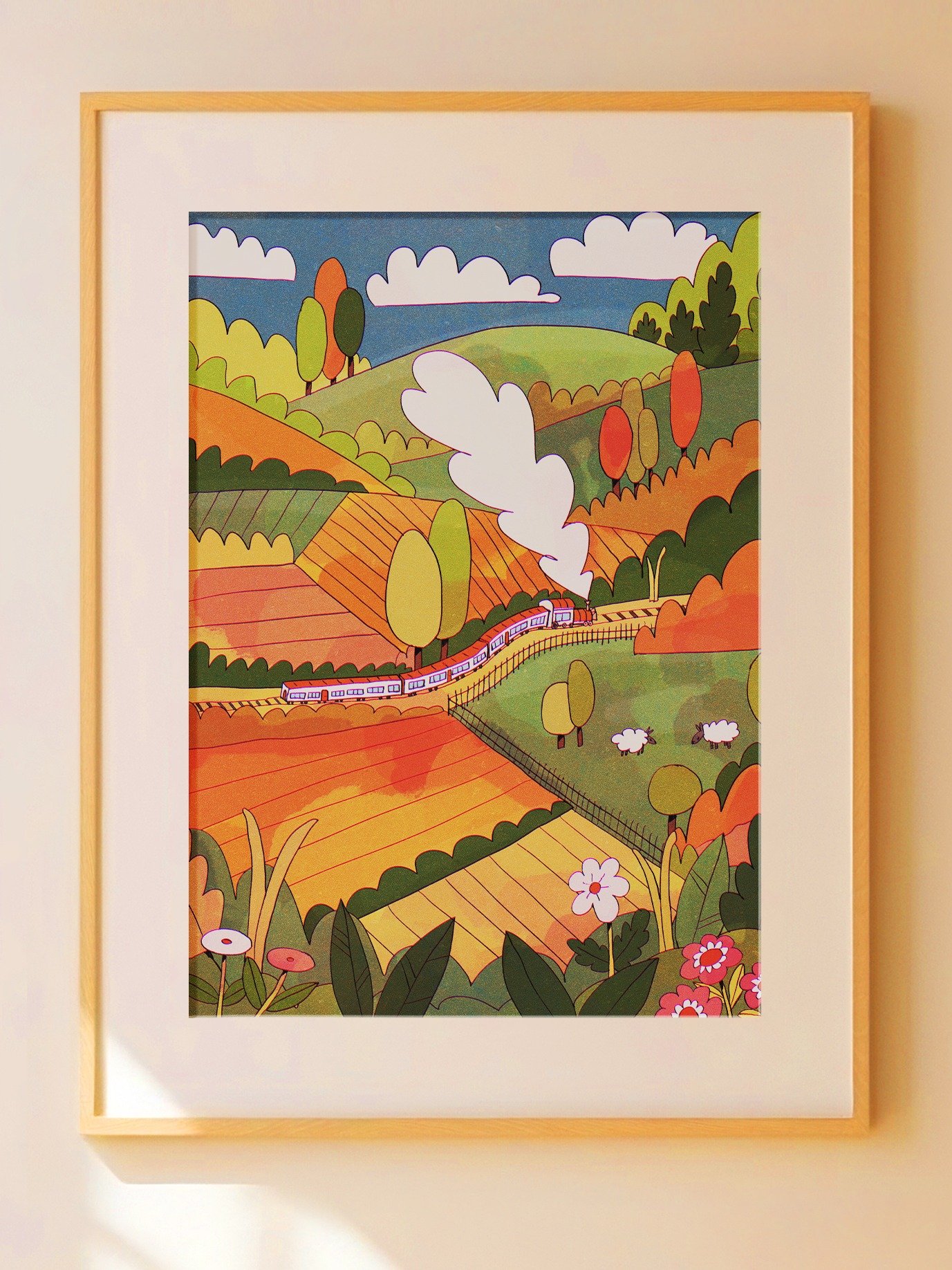 Train in the Night - Print product image (1)