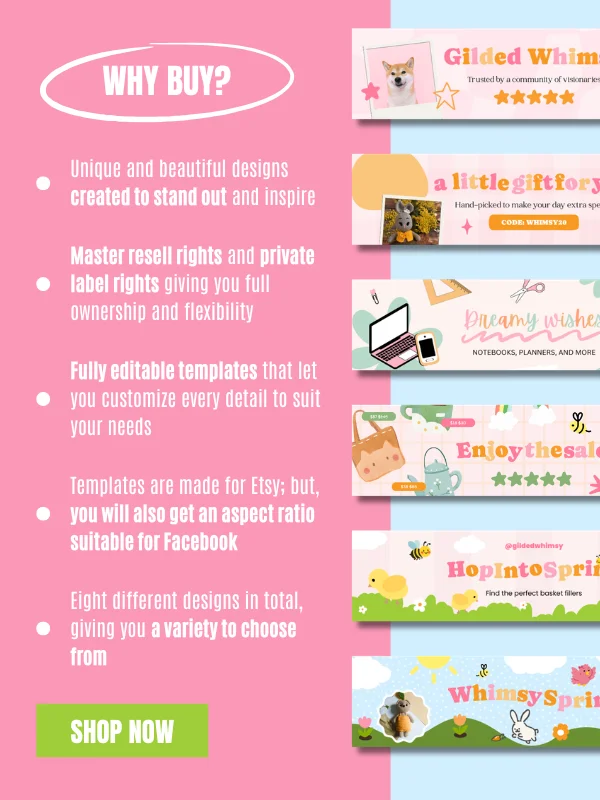 MRR/PLR Garden Etsy Banner Canva Templates product image (4)