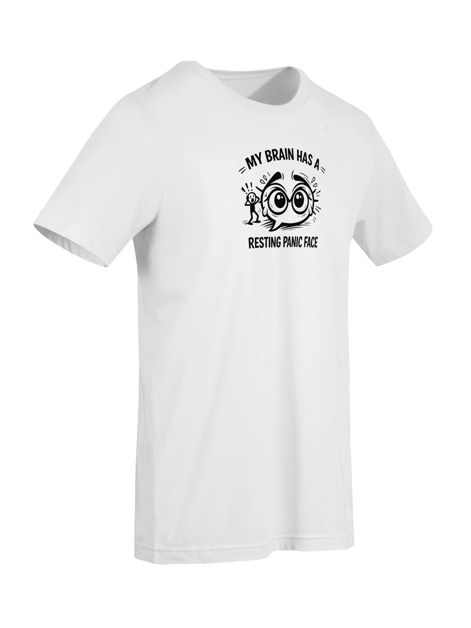 “Resting Panic Face Tee – Overthinker Humor Shirt” product image (7)