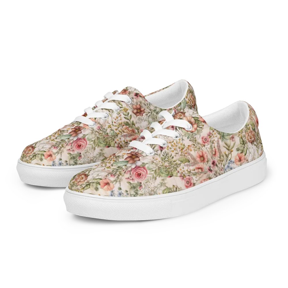 Blossom Breeze Lace-Up Canvas Shoes product image (3)