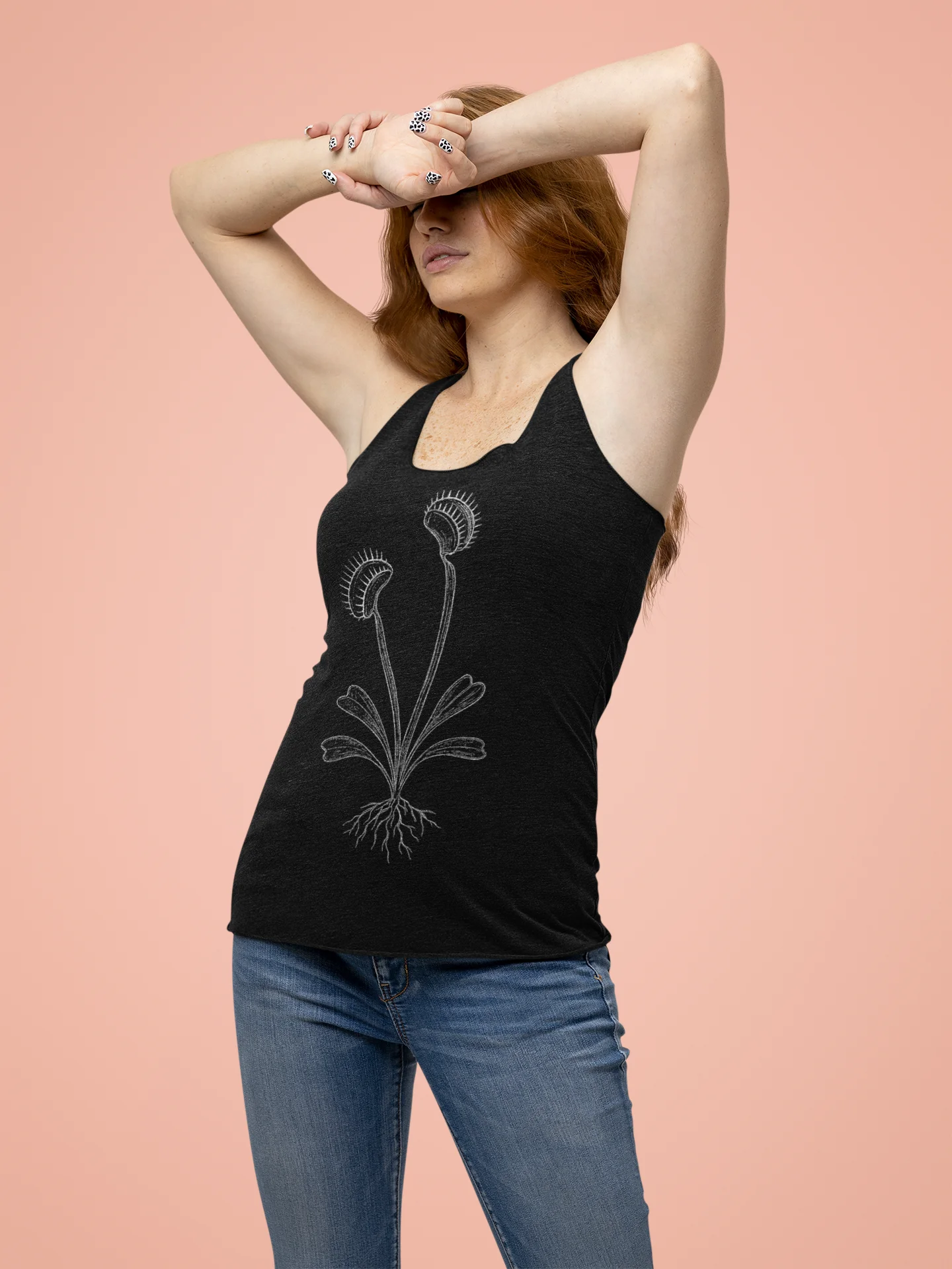 Venus Flytrap Schematics Racerback Tank product image (1)