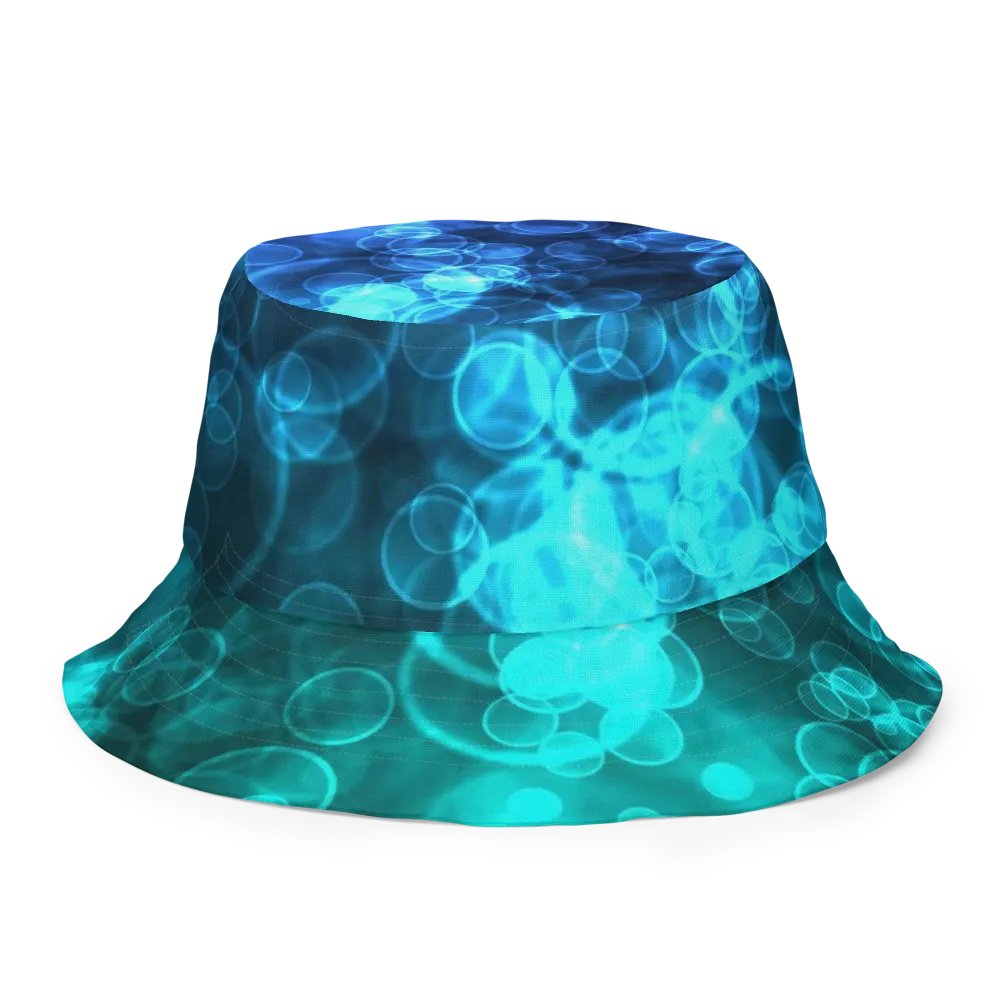 Blue Ocean Bokeh and Mermaid Stripe Bucket hat product image (4)