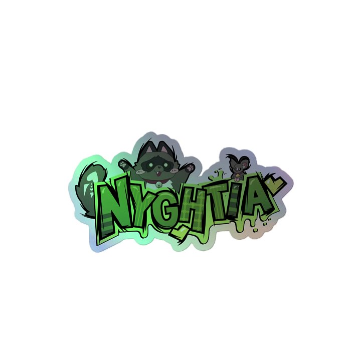 Nyghtia Logo Holographic Sticker product image (2)