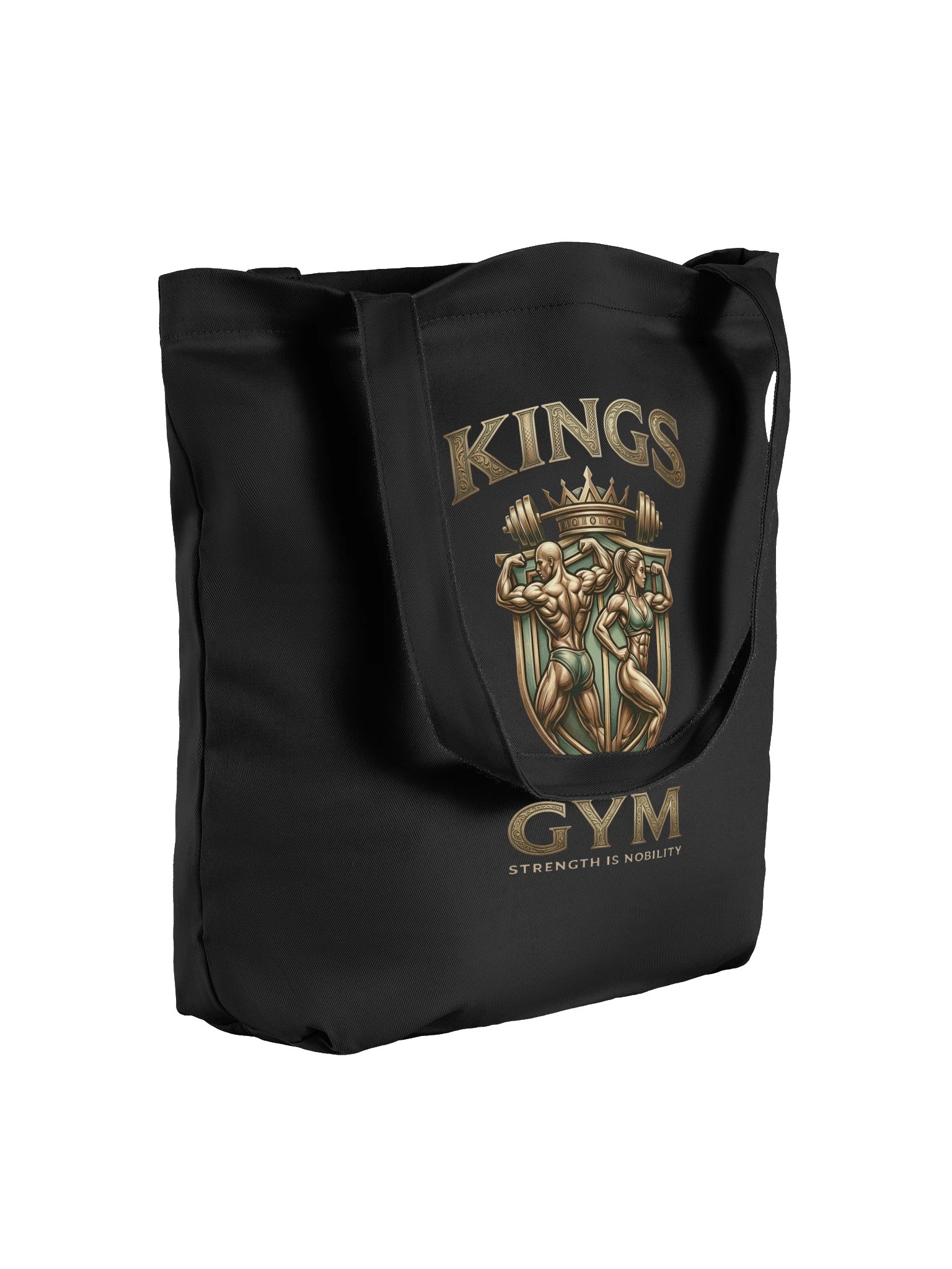 Kings Gym Tote Bag - Eco-Friendly Crest Canvas Tote product image (2)