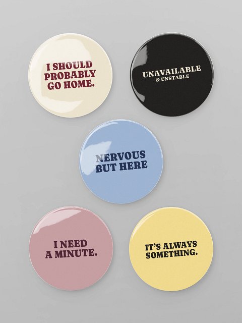 Mood Report Pin Set (5 Pins)