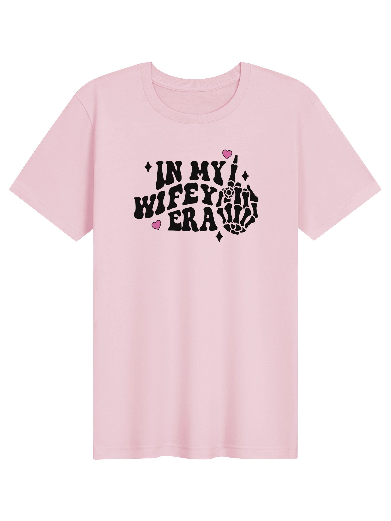 In My Wifey Era T-Shirt | Bride-to-Be Skeleton Hand Tee product image (1)