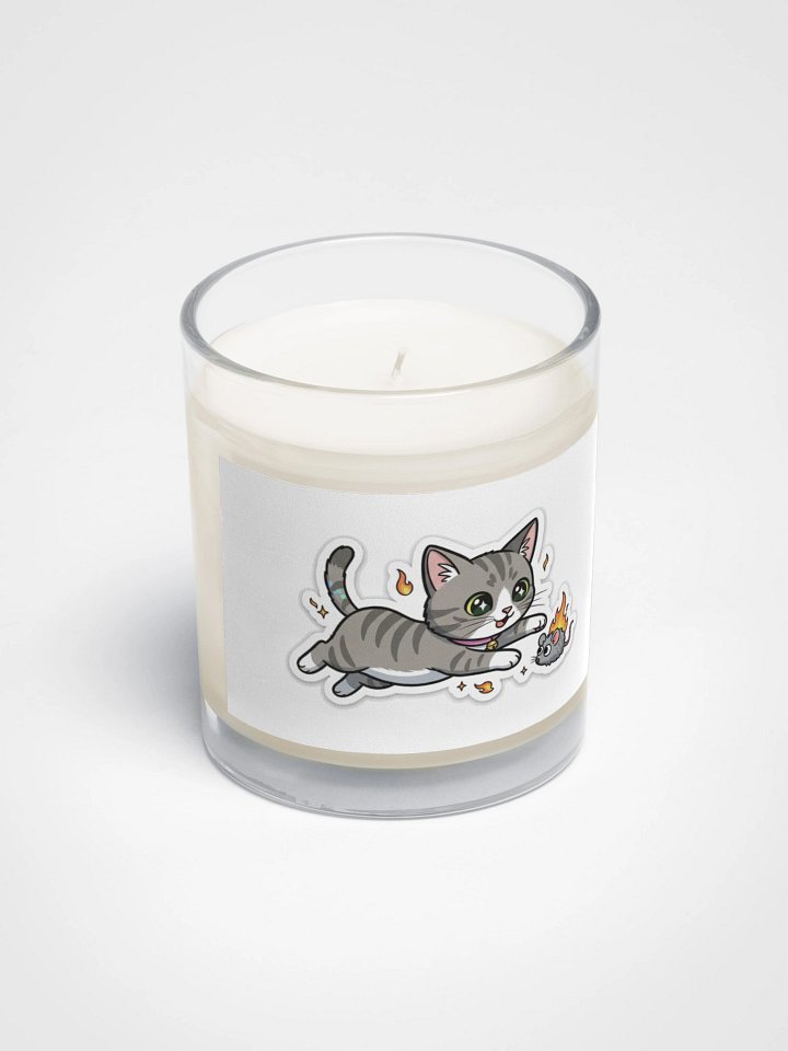 Flame-Chasing Feline Soy Wax Candle product image (2)