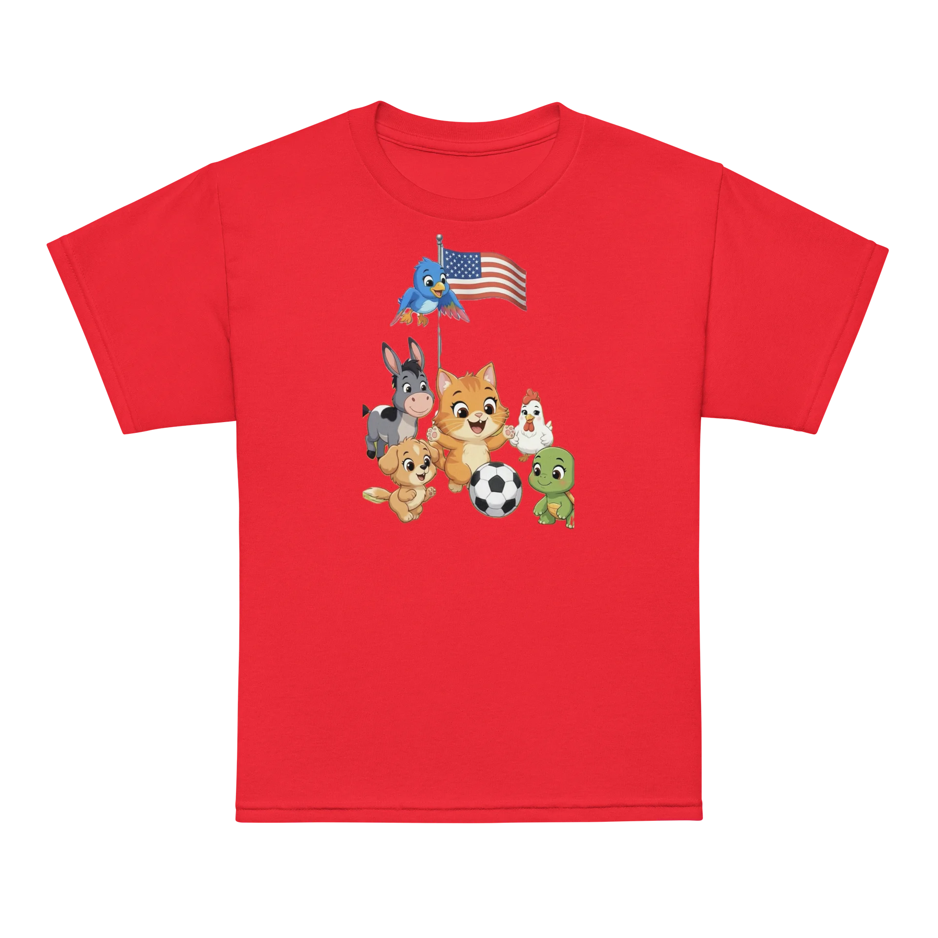 Farm Animals Soccer Team Youth Tee product image (7)