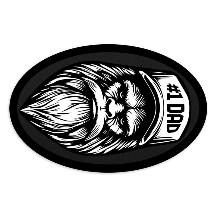 #1 DAD EMBROIDERED PATCH product image (1)