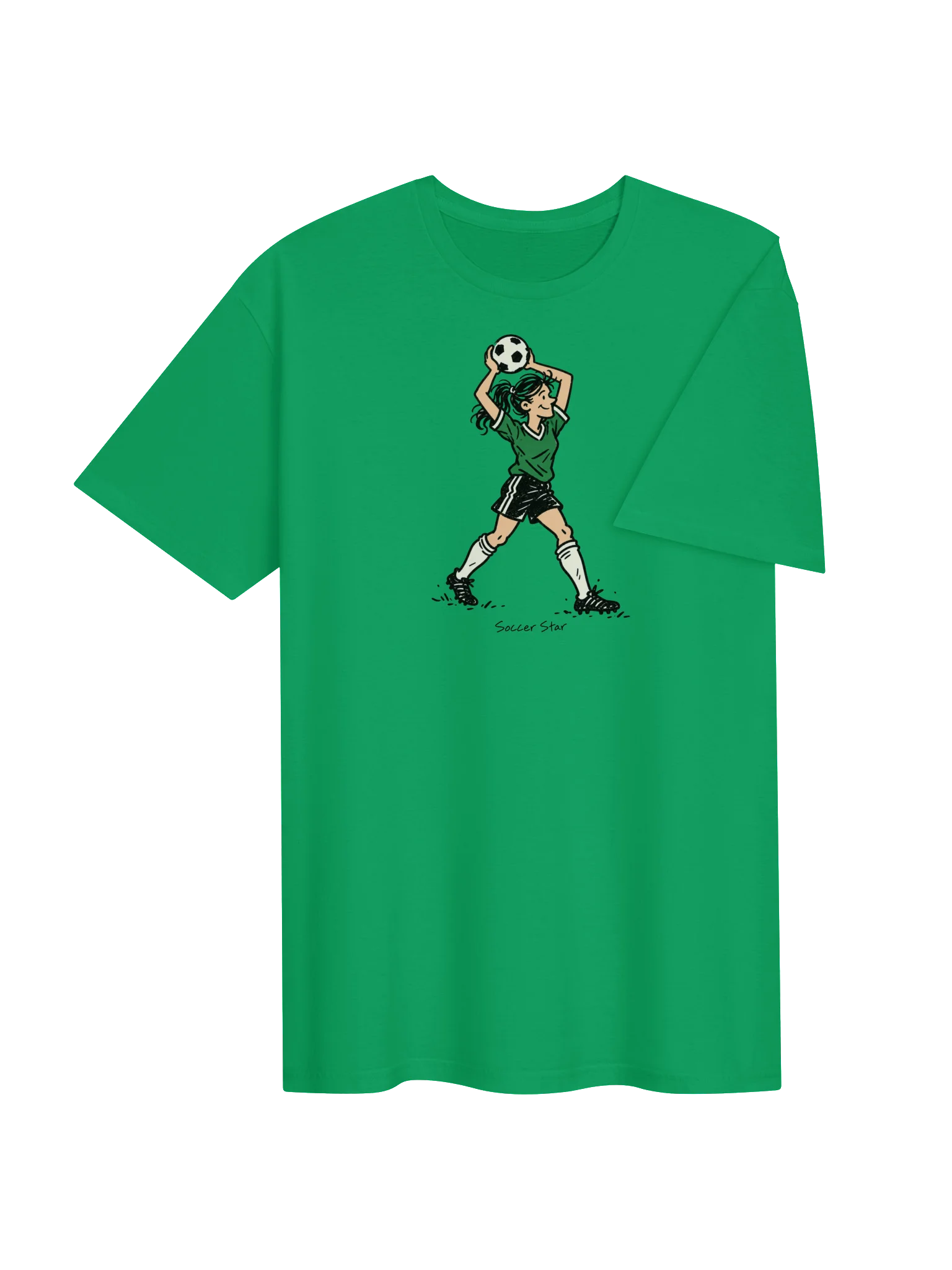 Soccer Star Girl Throw In Tee product image (4)
