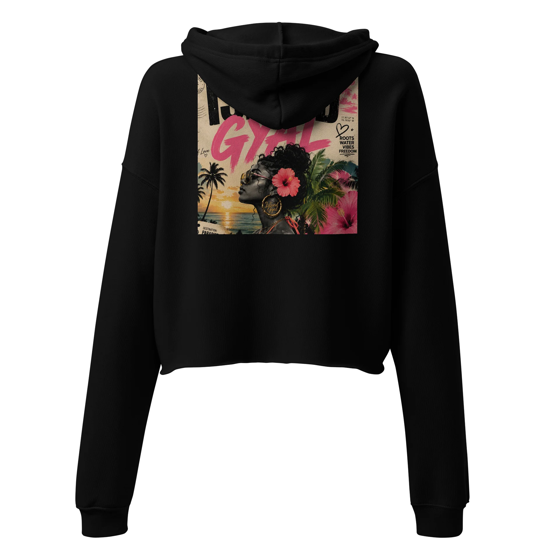 Island Gyal Crop Hoodie product image (3)